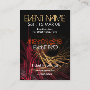 Cartão De Visita MiniFLYER #003 DO PARTIDO DO EVENTO