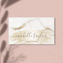 Mínima assinatura de ouro branco moderno