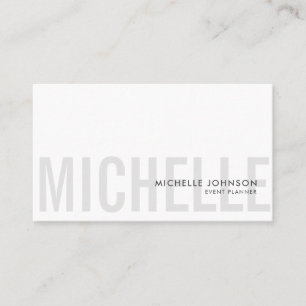 Cartão De Visita Mínima Luxury preto/branco