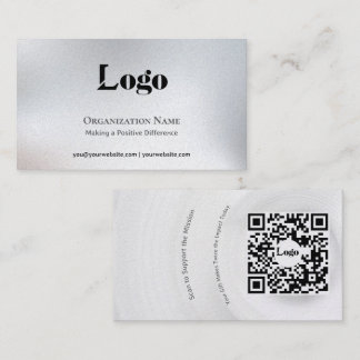 Cartão De Visita Minimal Fundraising Business Card