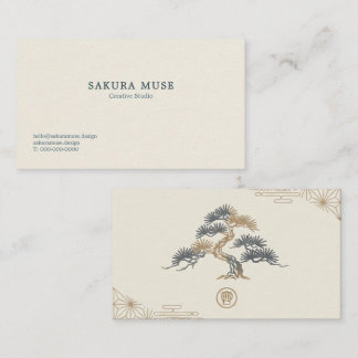 Cartão De Visita Minimal Japanese Business Card 