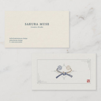 Cartão De Visita Minimal Japanese Business Card