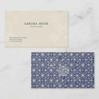 Cartão De Visita Minimal Japanese Kamon Business Card – Modern