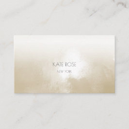 Cartão De Visita Minimalismo Ivory Grungy Ombre Stylist