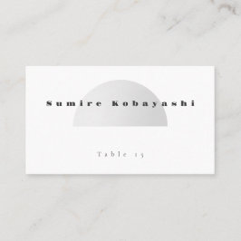 Cartão De Visita Minimalist Arch Wedding Place Card