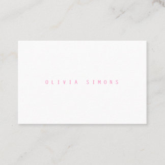 Cartão De Visita Minimalist Business Cards