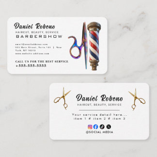 Cartão De Visita Minimalist Elegant Hair Stylist