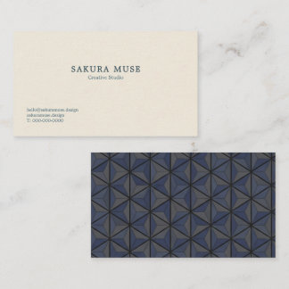 Cartão De Visita Minimalist Geometric Japanese Business Card