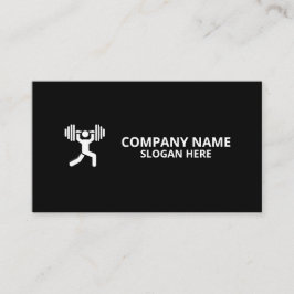 Cartão De Visita Minimalist Luxury Gym Trainer Coach Weight Fitness