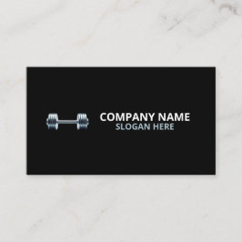 Cartão De Visita Minimalist Luxury Gym Trainer Coach Weight Fitness