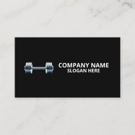 Cartão De Visita Minimalist Luxury Gym Trainer Coach Weight Fitness