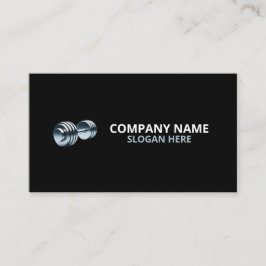 Cartão De Visita Minimalist Luxury Gym Trainer Coach Weight Fitness