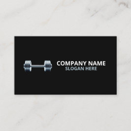 Cartão De Visita Minimalist Luxury Gym Trainer Coach Weight Fitness