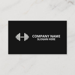 Cartão De Visita Minimalist Luxury Gym Trainer Coach Weight Fitness