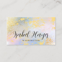 Cartão De Visita Minimalist Opal Stone Elegant Modern