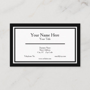 Cartão de visita minimalista