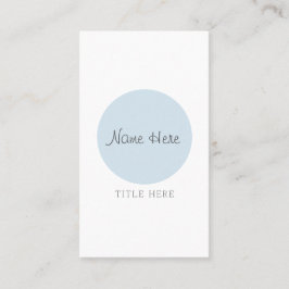 Cartão de visita minimalista bonito do vertical do