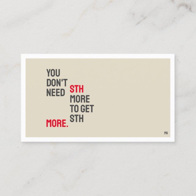 CARTÃO DE VISITA minimalista de FÍSICA (Verso)