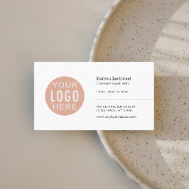 Cartão De Visita Minimalista de logotipo da empresa moderna