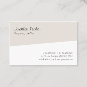 Cartão De Visita Minimalista de Script Manuscrito Elegante Moderno