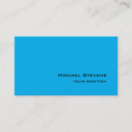 Cartão De Visita Minimalista de tendências exclusivo do Sky Blue