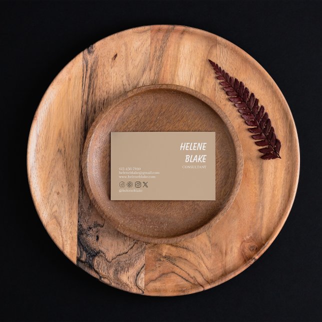 Cartão de visita minimalista - Design limpo e mode (Criador carregado)