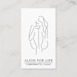 Cartão de visita Minimalista do Chiropractor