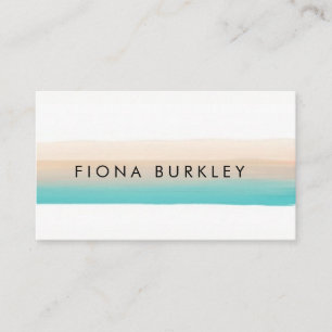 Cartão de visita minimalista do curso da escova d