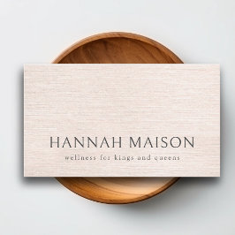 Cartão De Visita Minimalista moderno bege simples