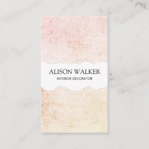 Cartão De Visita Minimalista Moderno Grunge