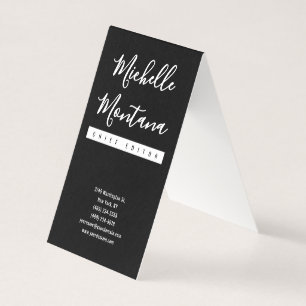Cartão De Visita Minimalista Moderno Profissional Preto