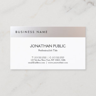 Cartão De Visita Minimalista Moderno Profissional Simples Elegante