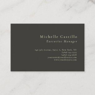 Cartão De Visita Minimalista Moderno Profissional Simples Linho Pre