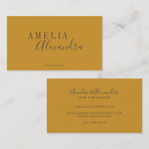 Cartão De Visita Minimalista Moderno Script Boho Personalizado Amar