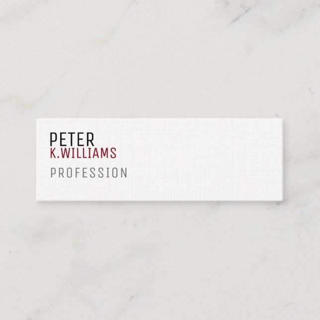 cartão de visita minimalista para qualquer profiss (Frente)