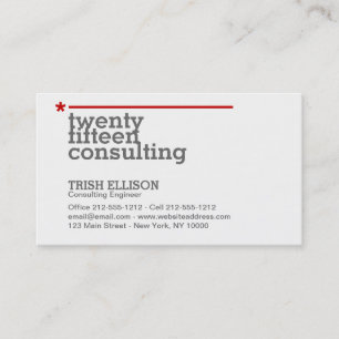 Cartão de visita Minimalista Personalizado Modelo