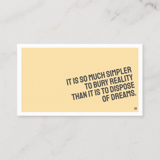 CARTÃO DE VISITA minimalista PROSE (Verso)