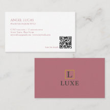 Cartão de Visita Minimalista | QR Code Personaliza