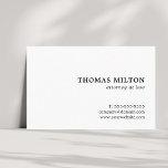 Cartão De Visita Minimalista Simples Elegante Advogada Branco<br><div class="desc">Modelo de cartão de visita simples e elegante personalizável,  perfeito para qualquer profissional,  consultor,  advogado. Perfeito para quem gosta de design minimalista e limpo.</div>