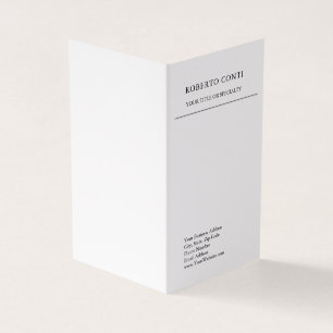 Cartão De Visita Minimalista simples moderno