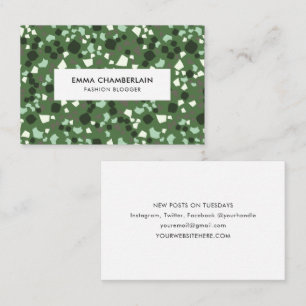 Cartão De Visita Minimalista Terrazzo Impressão moderno empresa per