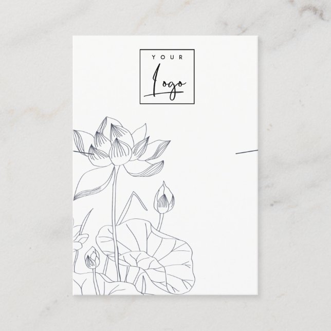 Cartão De Visita Mínimo de Exibição de Colar de Escamudo Fluvial (Frente)