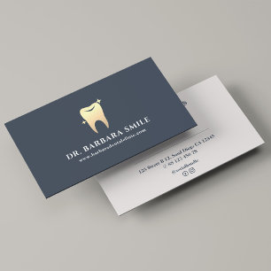 Cartão De Visita Mínimo de Hulha Dentista Aestética Dental