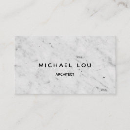 Cartão De Visita Mínimo de Marnle Branca Profissional