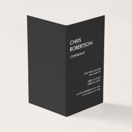 Cartão De Visita Mínimo de trabalho da empresa profissional de cinz