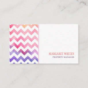 Cartão De Visita Mínimo Hip Chevron