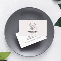 Mínimo - Limpeza da casa Logotipo Rosa