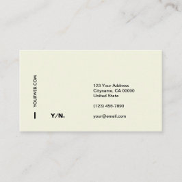 Cartão de visita mínimo moderno da tipografia