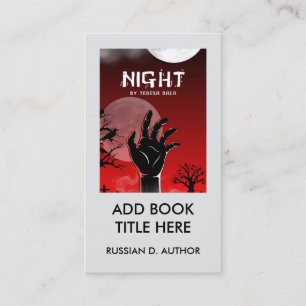 Cartão de Visita Mínimo para Lançamento de Livro d