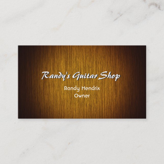 Cartão de visita Mínimo Personalizado de Madeira S (Frente)